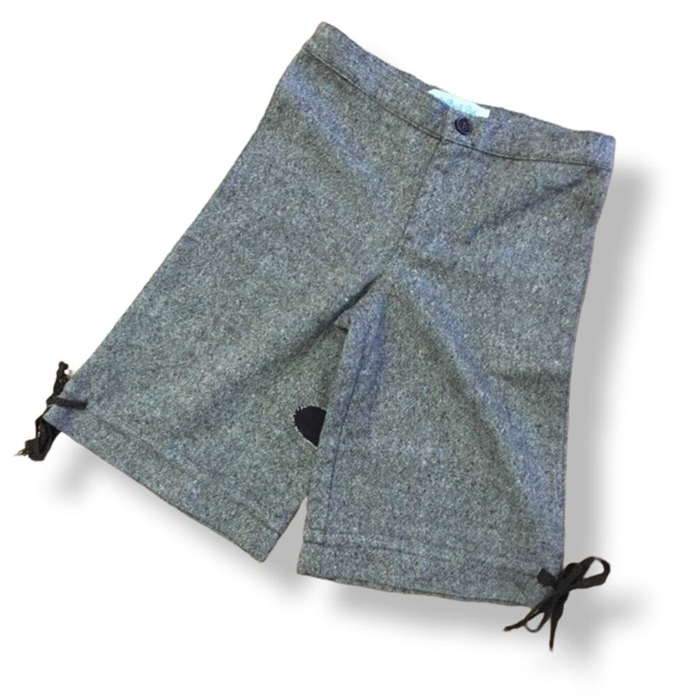 Right Bank Babies Girls Pants Size 5 Brown Wide Leg Tweed Knee‎ Length NEW